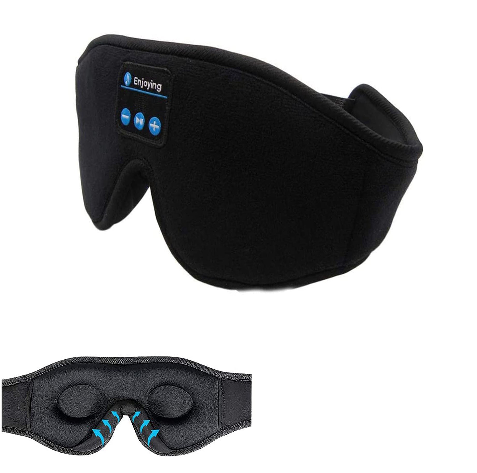 Masque de sommeil Bluetooth — Musique et occultation totale — vue 2