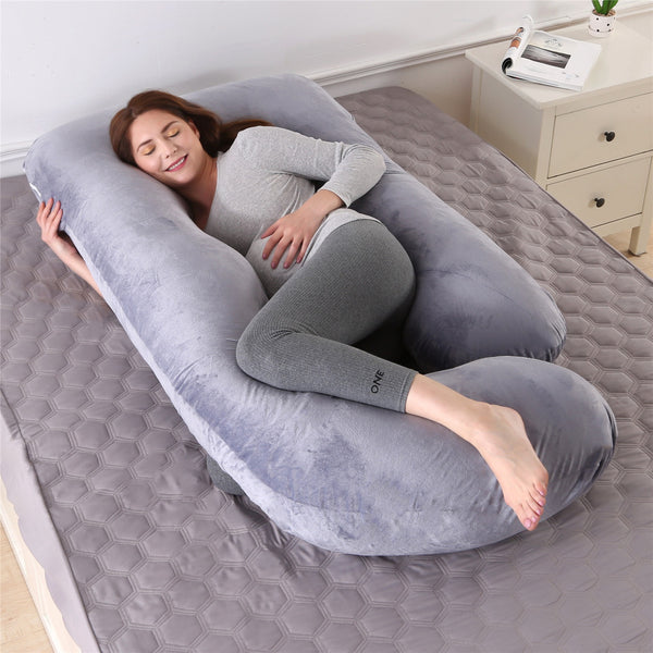 U-Shaped Maternity Pillow — Cooling Ice Silk — view 15