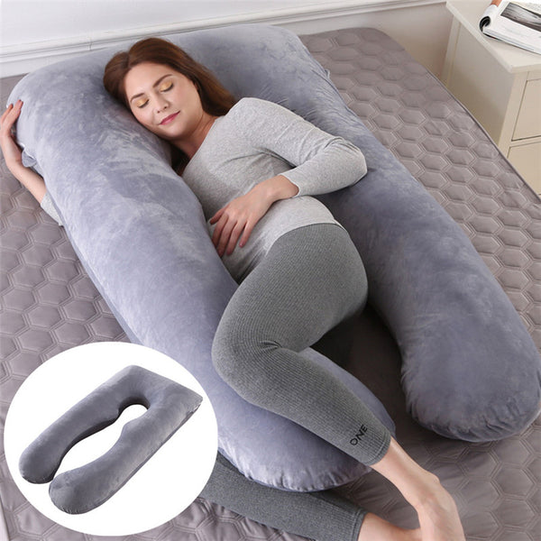 U-Shaped Maternity Pillow — Cooling Ice Silk — view 1